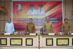 Wakik bupati sigi hadiri Rencana Evaluasi Kinerja dan Uji Kompentensi PPT (Pejabat Pimpinan Tinggi)