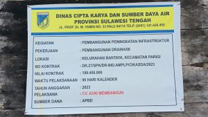 Pekerjaan drainase di bantaya menuai komplain dari masyarakat