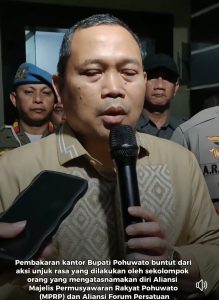 Penjabat Gubernur Gorontalo Sesalkan Pembakaran Kantor Bupati Pohuwato