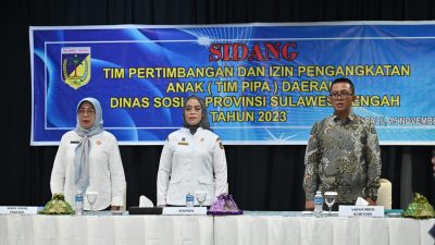 Novalina Membuka Sidang PIPA di Hotel Palu Golden.