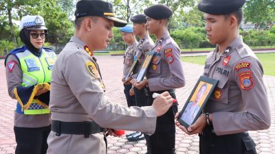 Kapolres Touna pimpin Upacara PTDH 4 Personelnya