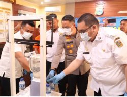 Kapolres Parigi Moutong Pimpin Kegiatan Pemusnahan Barang Bukti Narkotika   