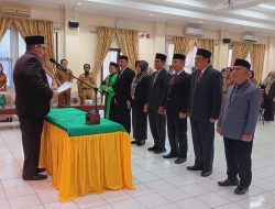 Pj Bupati Parigi Moutong Lantik 6 Pejabat Pimpinan Tinggi Pratama Dilingkungan Pemerintah Kabupaten Parigi Moutong