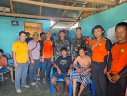 Pos TNI AL Parigi Moutong dan Basarnas Selamatkan 2 Nelayan