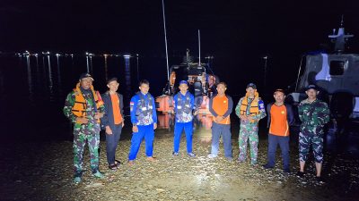 Pos TNI AL Parigi Moutong Bantu Evakuasi Nelayan di Perairan Pulau Makakata