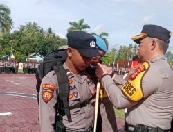 Polres Parimo Gelar Apel Pelepasan Pasukan Pengamanan TPS di Parigi Moutong