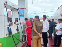 Khawatir Penyalahgunaan BBM, Disperindag – Sat Intelkam Polres Parigi Moutong Periksa SPBU