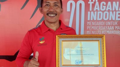 Tagana Parigi Moutong Terima Penghargaan dari Menteri Sosial RI di Aceh Utara
