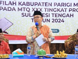 Asisten I Setda Parigi Moutong Buka Pelatihan Kafilah MTQ Kabupaten Parigi Moutong Tahun 2024