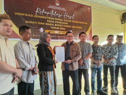 KPU Parigi Moutong Lakukan Rekapitulasi Vermin Bakal Calon Perseorangan Pilkada 2024