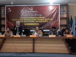 KPU Parimo Gelar Rakor Tahapan Pencalonan Bupati dan Wakil Bupati