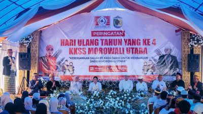 Bupati Morut Delis Julkarson Hehi Kembali Aktif dan Hadiri HUT ke-4 KKSS Morut