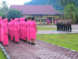 Puluhan Personil Polres Parigi Moutong Naik Pangkat