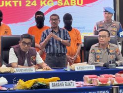 Polda Sulteng Ungkap 24 Kilogram Sabu Jaringan Internasional di Palu