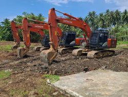 Polres Parigi Moutong Eksekusi Tiga Ekskavator Tambang Emas Ilegal di Kayuboko