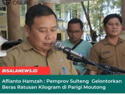 Aflianto Hamzah : Pemprov Sulteng  Gelontorkan Beras Ratusan Kilogram di Parigi Moutong