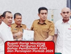 Bupati Parigi Moutong Terima Pengurus KONI, Bahas Pembinaan Atlet dan Persiapan Porkab 2025