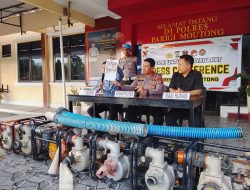 Polres Parigi Moutong Amankan Dua Pelaku Tambang Ilegal di Tinombo Selatan