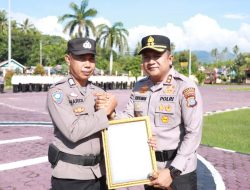 Bripka Abdul Harik Raih Penghargaan Kapolres Parigi Moutong Berkat Pengabdian Kemanusiaan