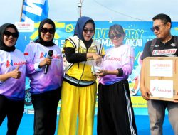 Faradiba Zaenong Ketua Kadin Parimo Turut Senam Bareng Warga di CFD, Serukan Pentingnya Hidup Sehat