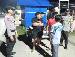 Polsek Bolano Lambunu Gelar Patroli Blue Light Ciptakan Situasi Kamtibmas Kondusif