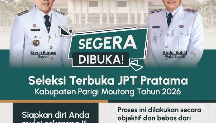 Pemkab Parigi Moutong Segera Buka Seleksi Terbuka JPT Pratama, BKPSDM Imbau PNS Bersiap