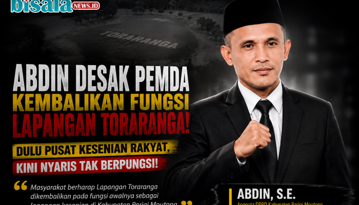 Abdin Desak Pemda Kembalikan Fungsi Lapangan Toraranga, Soroti Hilangnya Ruang Kesenian Rakyat