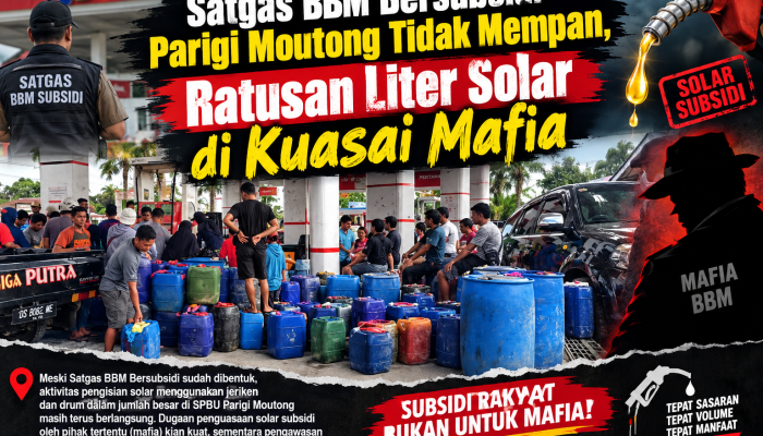 Satgas BBM Subsidi Parigi Moutong Tidak Mempan, Ratusan Liter Solar di Kuasai Mafia